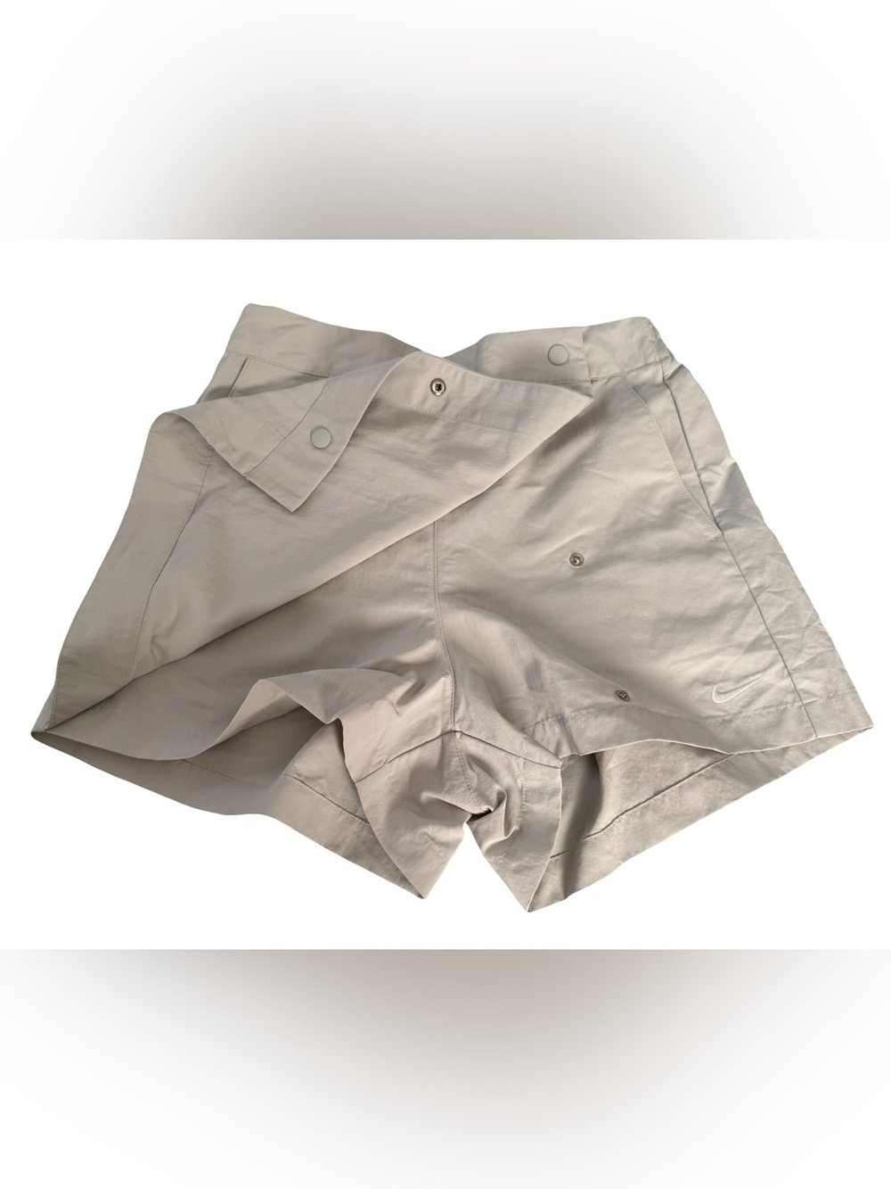 Nike Sportswear Essential Woven Skort Light Silver gray snap front Women’s small - Picture 6 of 14
